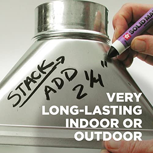 SAKURA Solid Paint Markers - Permanent Marker Paint Pens - Window, Wood, & Glass Marker - Orange Paint - 12 Pack SAKURA