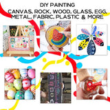 TRANSON 36 Colors Acrylic Paint Marker Pen Set Fine and Brush Dual-tip for Canvas Rock Wood Leather Ceramic DIY Painting TRANSON