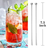 Csdtylh 15Pcs Metal Stir Sticks, Stainless Coffee Stirrers Reusable, Swizzle Sticks for Cocktails, Multifunctional Stir Sticks for Epoxy, Resin, Csdtylh