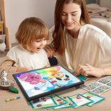 Rechargeable A4 Light Box with Carry Bag, Innovative Stand/Top Clip, iVAOOZE Wireless Light Pad for Cricut Vinyl, Weeding Tools, Diamond Painting, iVAOOZE