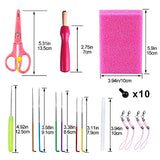 UOOU Needle Felting Kit for Beginners, Wool Felting Kit with 6 Pcs Colorful Needle Felting Needles and Instructions, Wool Felting Supplies for UOOU