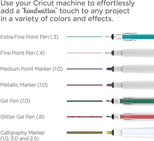 Cricut Black Pen Set, Multicolor 5 Count, By The Yard Cricut