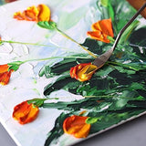 5 Pieces Painting Knives Stainless Steel Spatula Palette Knife Oil Painting Accessories Color Mixing Set for Oil, Canvas, Acrylic Painting-Lightwish LIGHTWISH