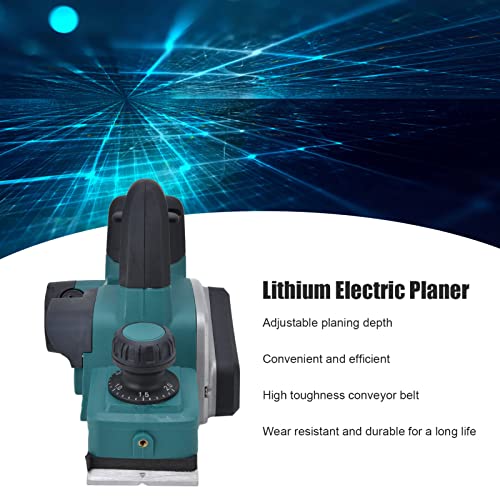 Electric Hand Planer, Cordless 3-1/4" Wood Planer with 2mm Adjustable Planing Depth, 15000r/min Handheld Power Hand Planer for Woodworking, Trimming, Diydeg
