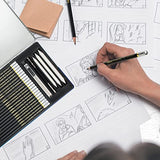 Bellofy Artist Drawing Set Sketching Drawing Kit -100 Sheet Sketchbook - Variety of Sketch/Charcoal Pencils Set for Drawing - Shading Pencils For Bellofy