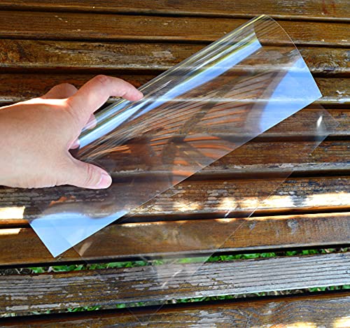 ZHluja 15-Pack 4 mil 12-Inch-by-12-Inch Blank Stencil Sheet for Cricut Vinyl, Silhouette, Transparent PET Acetate Mylar Craft Template Material ZHluja