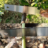 WEIMELTOY Small Woodworking Hand Saw, 6 inch Flexible Blade Double edge TPI 17/11 Pull Saw for Craft, Hobby, DIY, Non Slip Wood Handle Garden Trim WEIMELTOY