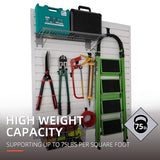 Slatwall Panel Garage Wall Organizer Heavy Duty Wall Mounted, PVC Slat Wall Panels Garage Wall and Home Organizer Storage System, Garage Slatwall for FRAYSCENT