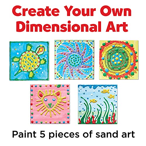 Faber-Castell 3D Sand Painting Kit for Kids: Create 5 Sand Art Pictures, DIY Arts and Crafts for Kids Ages 6-8+, Art Projects and Gifts for Girls and - WoodArtSupply