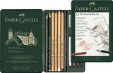 Faber-Castel 112975 PITT Monochrome Tin Set ,12 Piece Faber-Castell
