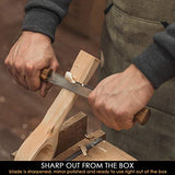 BeaverCraft Draw Knife with Leather Sheath DK1S-4,3" Straight Shave Knife Wood Carving Tools Woodworking Hand Tool BeaverCraft