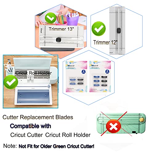 VIKDOOK Paper Cutter Replacement Blade for Cricut Portable Trimer 12” 13” Roller Holder Cutter Replace Cutting Scoring Blade for Cricut Timmer VIKDOOK