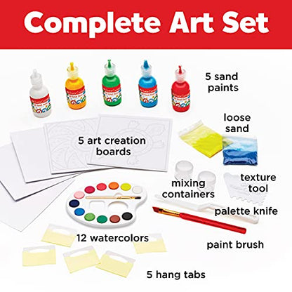 Faber-Castell 3D Sand Painting Kit for Kids: Create 5 Sand Art Pictures, DIY Arts and Crafts for Kids Ages 6-8+, Art Projects and Gifts for Girls and - WoodArtSupply