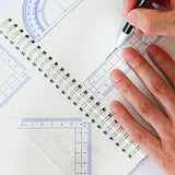 Metal Geometry Kit Set, 13PCS Math Compass and Protractors Geometry Drawing Tool Precision Set Graphic Compasses Triangle Rulers Pencils Protractor Ysglory