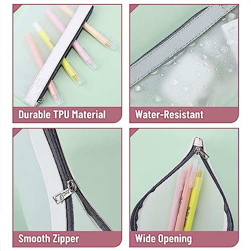 Mr. Pen- Clear Pencil Pouch, 3 Pack, Clear Pencil Case, Pencil Bags, Clear Pouch, Pencil Case for Kids Pencil Case, Clear Makeup Pouch, Kids Pencil Mr. Pen