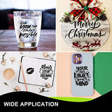 UCEC Black Removable Vinyl for Cricut Maker 3 Cricut Explore 3, Matless Cutting 13'' × 15 ft Matte Black Adhesive Vinyl Roll for Stickers Decals DIY UCEC