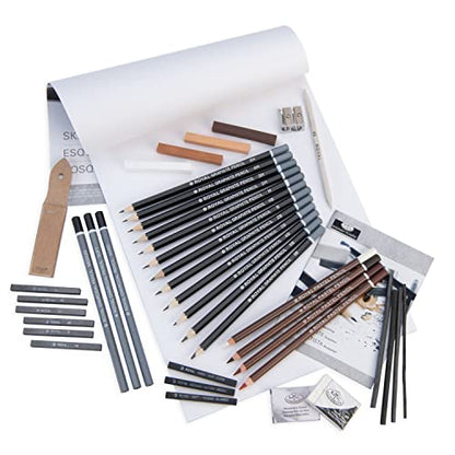 Royal & Langnickel Essentials ClearView Sketching Art Set, 44pc - WoodArtSupply