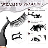AROIC 10 Kinds of 3D 5D Magnetic Eyelash Kit with Different Density, Magnetic Eyelashes with 2 Magnetic Eyeliner and 1 Tweezer, False Eyelashes for AROIC