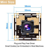 ELP 5mp HD USB Camera Module for Computer Mini UVC USB2.0 Video Embedded Webcam Board with 2.8mm Lens OV5640 Laser Engraver Lightburn Camera,3.3ft/1m ELP