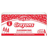 Cra-Z-Art Crayon Bulk Class Pack 800ct 8 Assorted Colors Cra-Z-Art