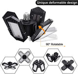 2 Pack LED Garage Lights,100W Deformable Led Garage Lighting 10000LM E26 Daylight 6000K LED Garage Ceiling Lighting Super Bright Adjustable Garage GMximo