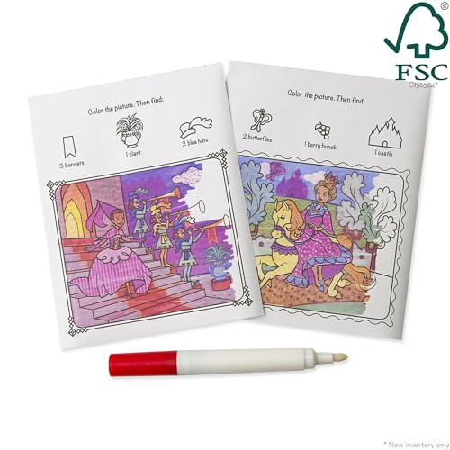 Melissa & Doug On the Go ColorBlast! Activity Book - Princess (24 Pages) Melissa & Doug