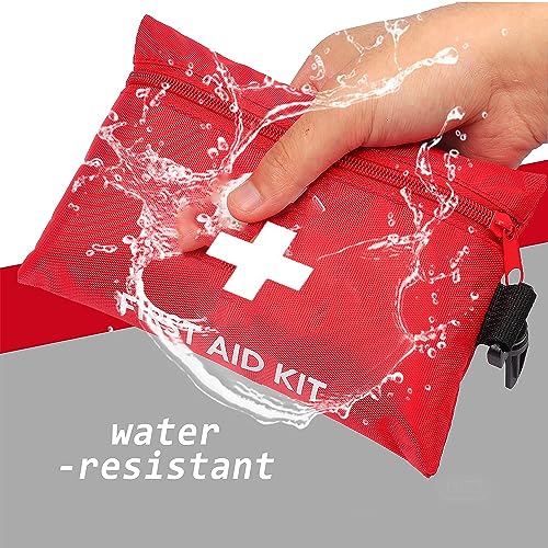 Small First Aid Kit -98 Piece First Aid Kit, Small Travel First Aid Kit Treat and Protect Most Injuries,Mini First Aid Kit Ready for Emergency at Ancestress