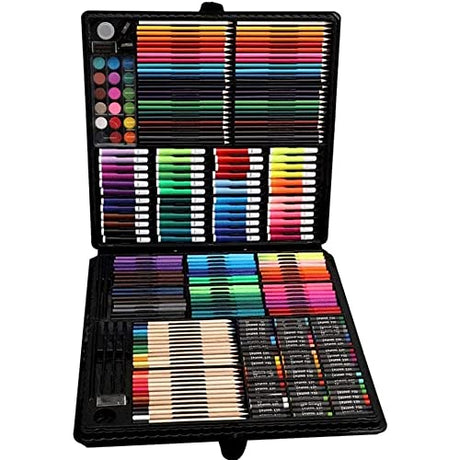 RMENST 258-Piece Art Set, Deluxe Professional Color Set, with Portable Case, Art Kit Gift Painting & Drawing Supplies Kit, for Kids, Adults RMENST