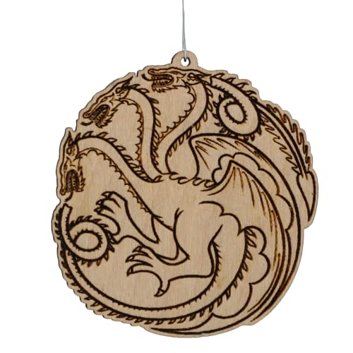 Dragon Wood Christmas Ornament - WoodArtSupply