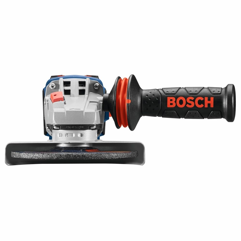 BOSCH GWS18V-13CN PROFACTOR™ 18V Connected-Ready 5 – 6 In. Angle Grinder with Slide Switch (Bare Tool), Grey,blue,black - WoodArtSupply