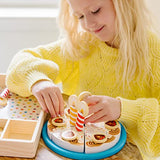 Melissa & Doug Birthday Party Cake - Wooden Play Food With Mix-n-Match Toppings and 7 Candles Melissa & Doug