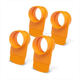 POWERTEC 70295-P4 4-Inch Integrated Blast Gate Clog Resistant, Anti Gap Tapered ABS Plastic Fitting for Dust Collection Systems – 4 Pack POWERTEC