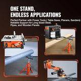 VEVOR Roller Stand, Heavy Duty 2500 LBS Load Capacity Tool Stand - 28"-52" Height Adjustable - Foldable Space-Saving Design - for Woodworking and VEVOR