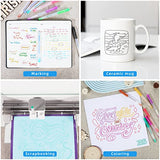 Welebar Glitter Gel Pen Set for Cricut Maker 3/Maker/Explore 3/Air 2/Air, 0.8 Tip Glitter Pen Set of 12 Pack Medium Point Pen, Writing, Drawing, Welebar