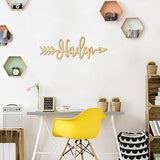 Custom Arrow Name or Word Rustic Wood Sign Home Nursery Décor Wall Art Woodums