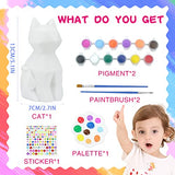 HAPMARS Paint Your Own Cat Lamp Kit 1pcs, DIY Geometric Cat Art Craft Painting Kits for Girls Boys, Girl Boy Crafts for Kid Age 4 5 6 7 8 9 10 11 HAPMARS