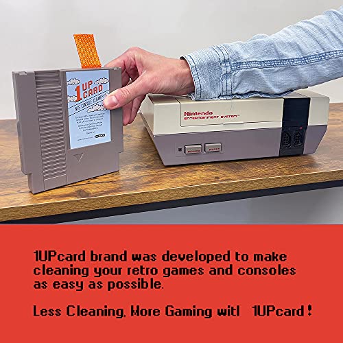 1UPcard Video Game Console Cleaner Compatible with NES (Nintendo Entertainment System) 1UPcard