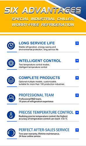 Genuine CW-5000DG S&A Water Chiller Water Cooling Machine for CO2 Laser Engraving Laser Cutter LYXC