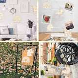 LiQunSweet 40 Pcs 4 Styles Rainbow Unicorn Unfinished Wood Slice Cutouts Blank Wooden Ornaments for Crafts LiQunSweet