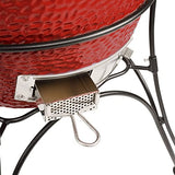 Kamado Joe KJ23RHC Classic Joe II 18-inch Charcoal Grill with Cart and Side Shelves, Blaze Red Kamado Joe