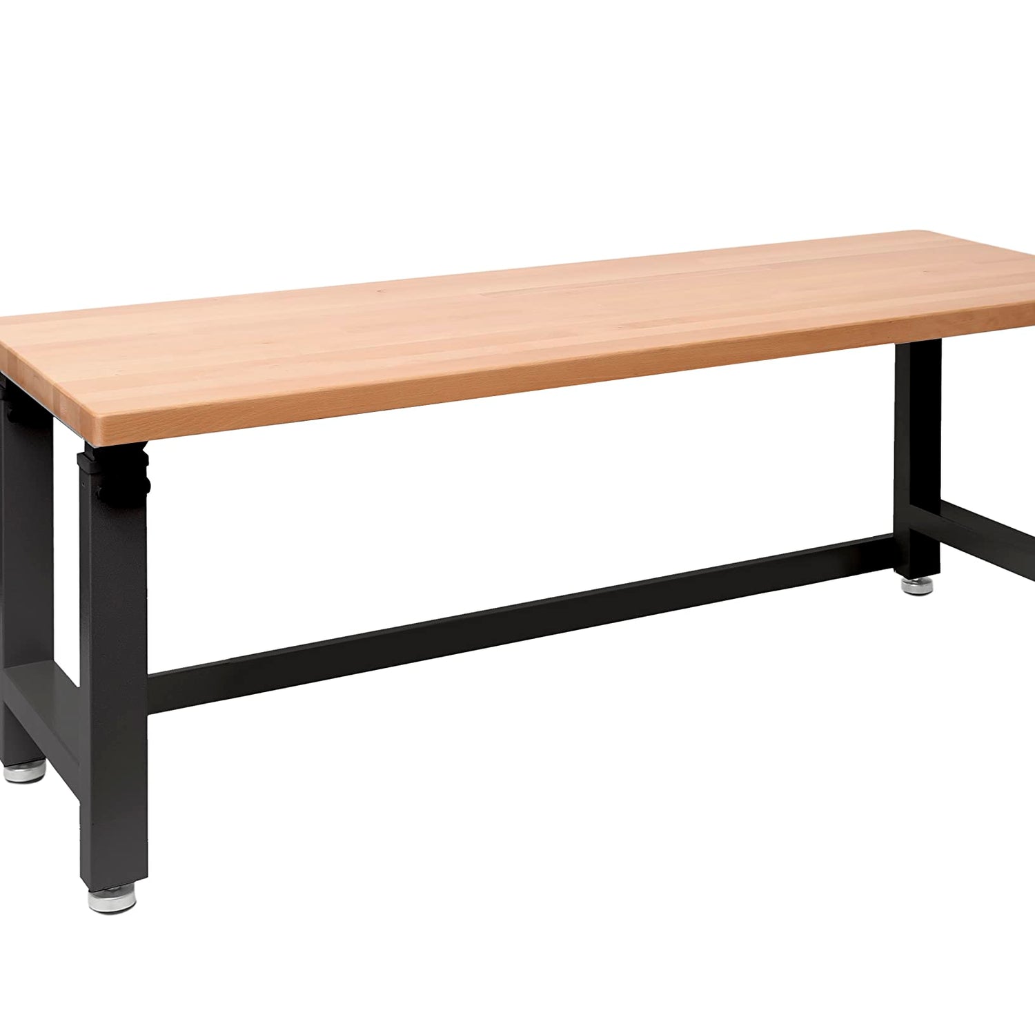 Seville Classics UltraHD Heavy Duty Commercial Height Adjustable Workbench w/Solid Wood Top, 1000 lbs. Weight Capacity for Garage, Warehouse, Seville Classics