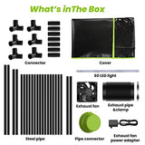 BROVR Laser Engraver Enclosure with Exhaust Fan, Pipe and LED Light, True Fireproof & Dustproof Laser Enclosure for Most Laser Cutter, Insulates BROVR