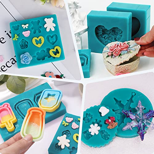 LET'S RESIN Silicone Mold Making Kit 10A,Liquid Silicone for Mold Making, Extra Soft & Elastic Silicone Rubber, Ideal for Casting Resin Molds,3D LET'S RESIN