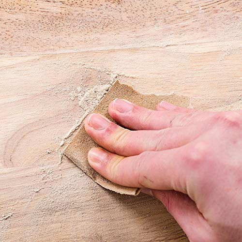 Dura-Gold Premium 80, 120, 150, 220, 240, 320, 400, 600, 800, 1000 Grit 1/4 Sheet Size Gold Sandpaper with Hook & Loop Backing, 5.5" x 4.5", 4 Each Dura-Gold