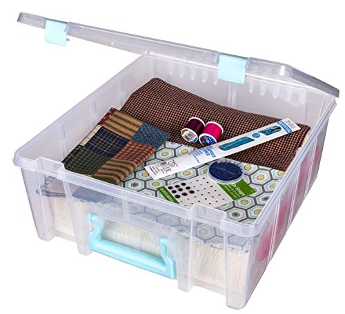 ArtBin Art Bin 0365500 Super Satchel Double Deep, Portable Art & Craft Organizer with Handle ArtBin
