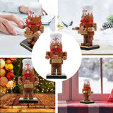 CIMAXIC 1Pc Christmas Nutcracker Wooden Gingerbread Chef Nutcracker Wooden Nutcracker Ornament Wooden Christmas Decoration Wooden Puppet Ornament CIMAXIC