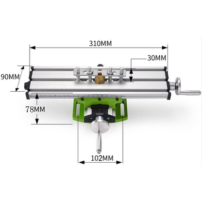 Mini Precision Milling Machine Worktable Multifunction Drill Vise Fixture Working Table(BG6300) - WoodArtSupply