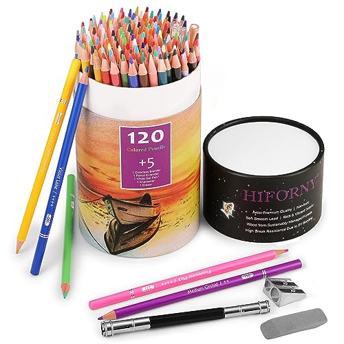 Hureny Colored Pencils for Adult Coloring, 72 Colors