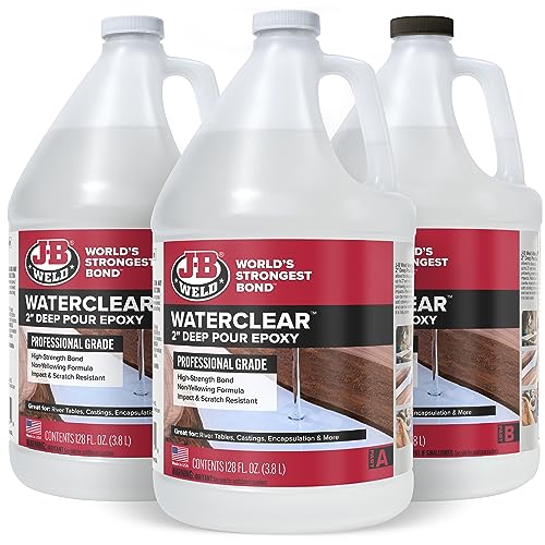 J-B Weld 2" Deep Pour Epoxy WaterClear, 3 Gallon Kit J-B Weld