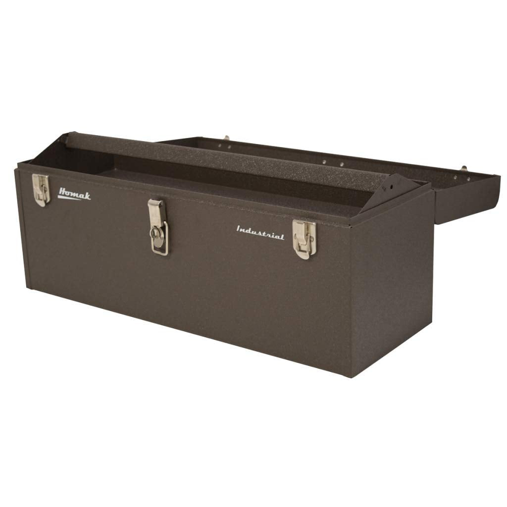 Homak 24-Inch Industrial Steel Toolbox, Brown Wrinkle Powder Coat, BW00200240 HMC Holdings LLC - Homak